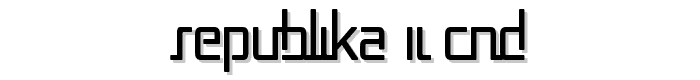 Republika II Cnd font